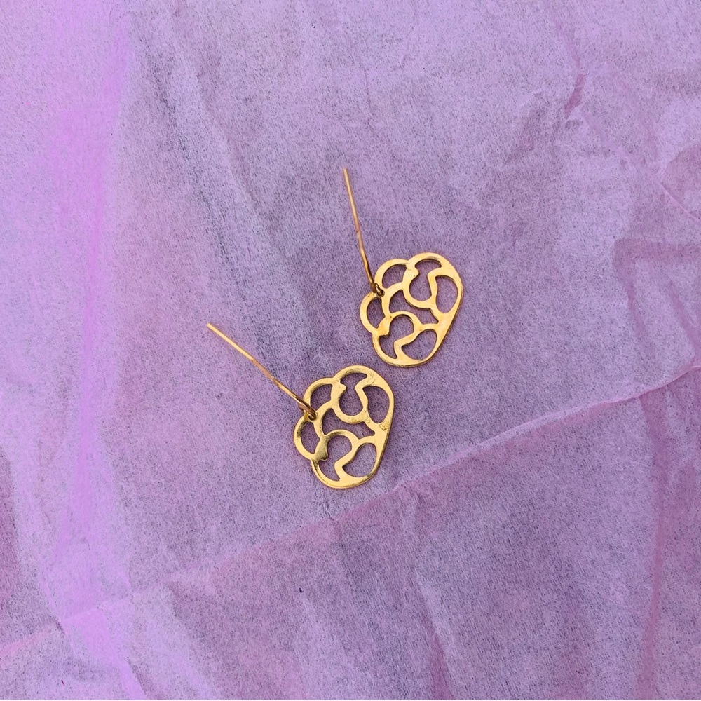 Purpose 1pair Gold Cloud Hooks Earrings - Picture 2 of 7